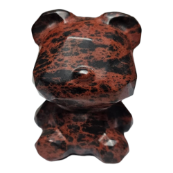 Ourson Obsidienne acajou