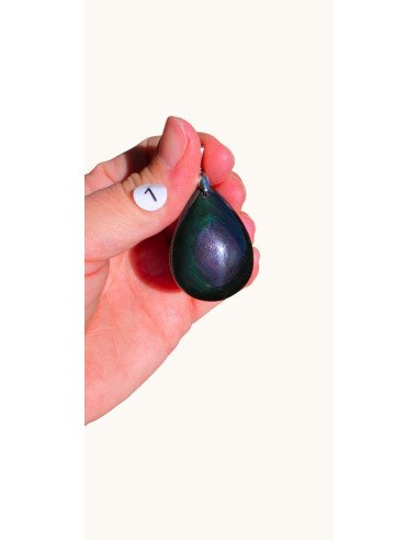 Pendentif en Obsidienne Œil Céleste – Pièce unique