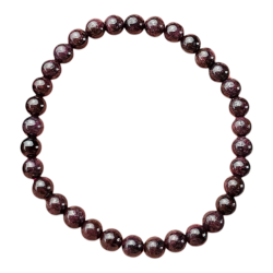 Bracelet 6mm Grenat Almandin