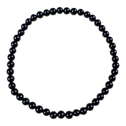 Bracelet 4mm Tormaline noire