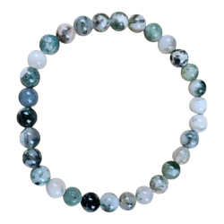Bracelet Agate mousse 6mm