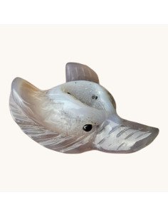 Tête de loup en Agate