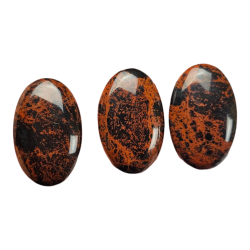 Galet Obsidienne acajou