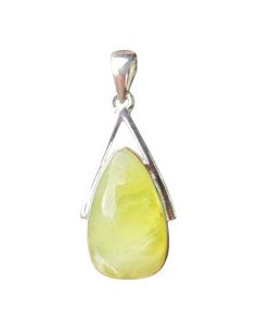 Pendentif Prehnite en Argent 925 | Pierre Naturelle
