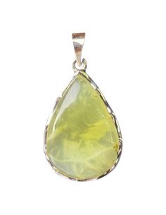 Pendentif Prehnite en Argent 925 | Pierre Naturelle