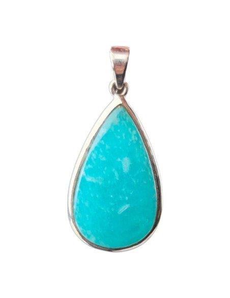 Pendentif Amazonite Haute Qualité – Argent 925