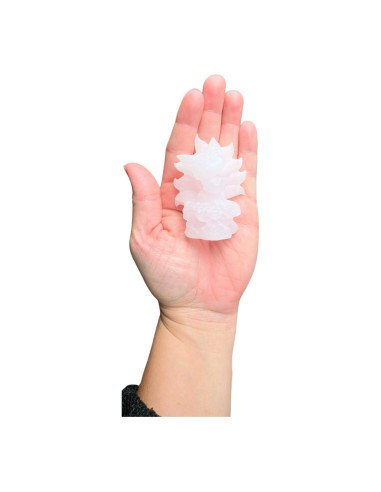 Kitsune en Calcite Rose