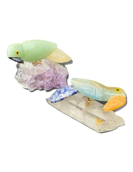 Oiseau en Pierres Naturelles – Sculpture décorative