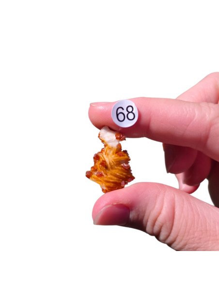 Vanadinite sur Baryte du Maroc – Spécimen Naturel