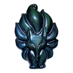 Kitsune en Obsidienne Oeil...