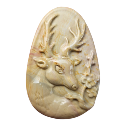 Sculpture de cerf en Jaspe...