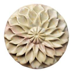 Fleur sculptée en Jaspe...