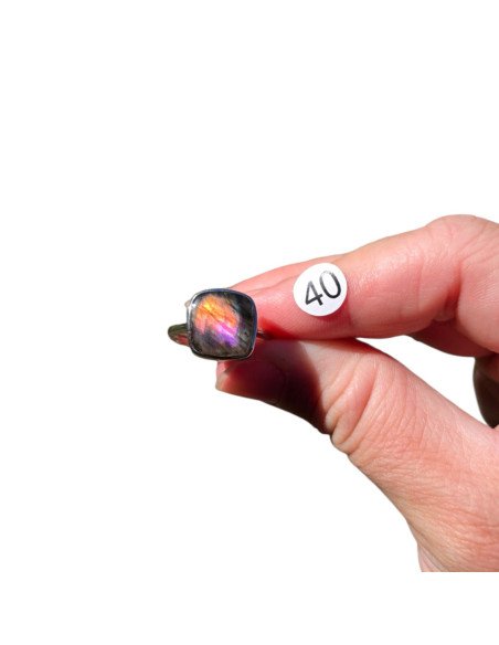 Bague Labradorite en Argent 925 réglable – Modèle au Choix