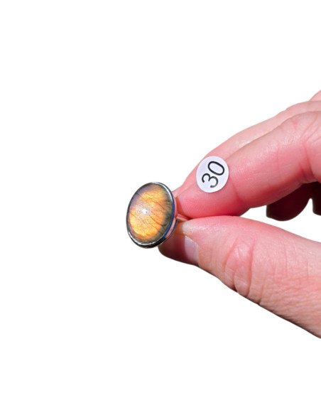 Bague Labradorite en Argent 925 réglable – Modèle au Choix