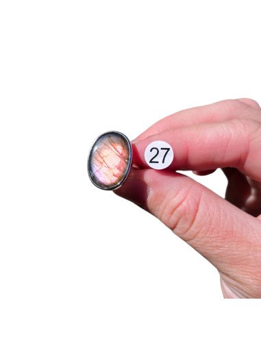 Bague Labradorite en Argent 925 réglable – Modèle au Choix