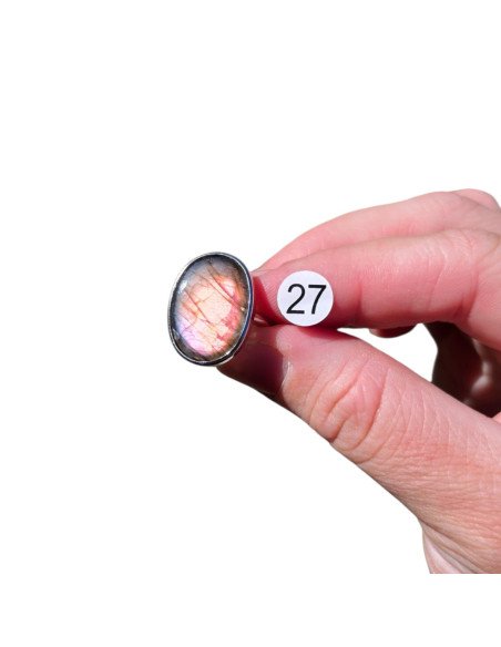 Bague Labradorite en Argent 925 réglable – Modèle au Choix