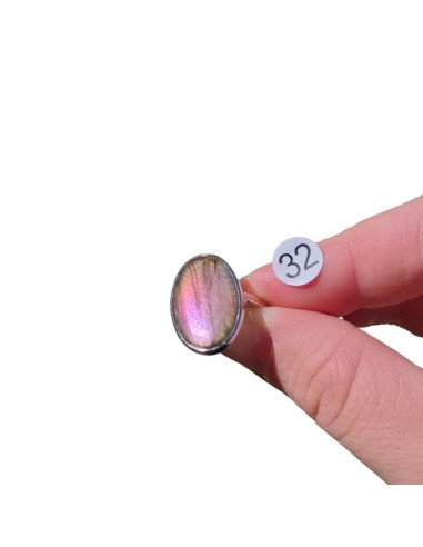 Bague Labradorite en Argent 925 réglable – Modèle au Choix