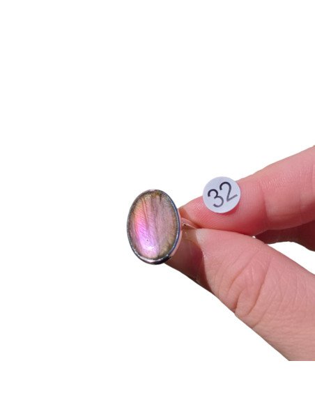 Bague Labradorite en Argent 925 réglable – Modèle au Choix