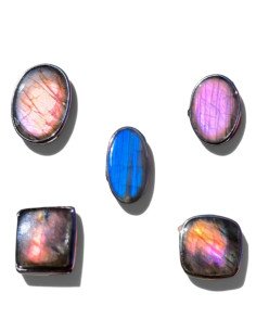 Bague Labradorite en Argent 925 réglable – Modèle au Choix