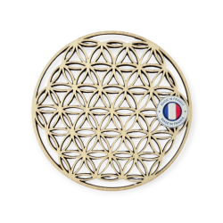 Fleur de vie en bois 10cm