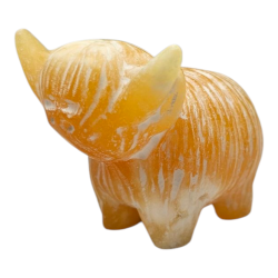 Vache en Calcite jaune