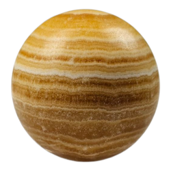 Sphère en Calcite miel
