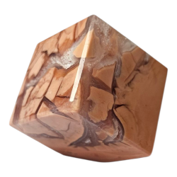 Cube Agate rose barbe à papa