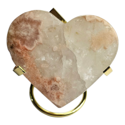 Coeur Agate fleur de...