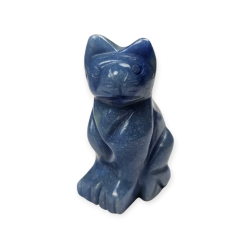 Chat en Aventurine bleue