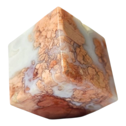 Cube Agate rose barbe à papa
